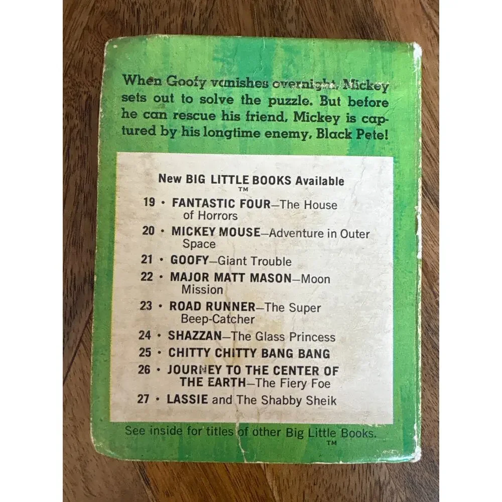 Vintage 1968 A Big Little Book Mickey Mouse (Adventures in Outer Space) # 2020 - Picture 2 of 5